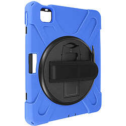 Avizar Coque pour iPad Air 11 2024 Antichoc avec Poignée Support et Sangle Bleu