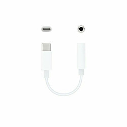 Adaptateur USB C vers Jack 3.5 mm NANOCABLE 10.24.1205-W Blanc