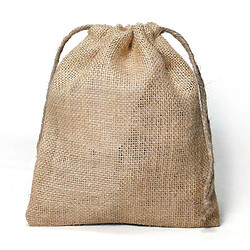 Graines Creatives Sac en toile de jute avec cordon - 18 x 21 cm