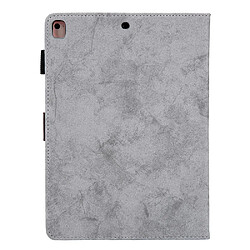 Etui en PU avec fentes pour cartes gris pour votre Apple iPad 10.2 (2019)