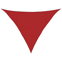 vidaXL Voile d'ombrage 160 g/m² Rouge 4x4x5,8 m PEHD