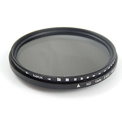 vhbw 58mm filtre à densité neutre gris ND2-ND400 pour objectifs de 58mm de Canon, Casio, Pentax, Olympus, Panasonic, Sony, Nikon, Fuji, Fujifilm