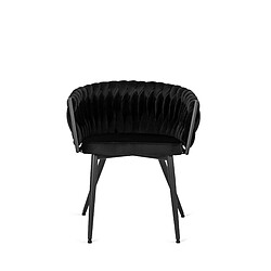 Vivaldi Chaise EMPOLI Noir Velours