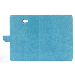 Wewoo Housse Étui bleu pour Samsung Galaxy Tab A 10.1 2016 / P580 simple style en cuir flip horizontal avec titulaire et fentes cartes porte-monnaie pas cher