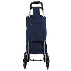 Avis Entre Temps Chariot shopping en polyester 6 roues bleu.