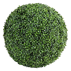 Pegane Plante artificielle haute gamme Spécial extérieur / Buis boule artificiel - Dim : H.45 x D.45 cm