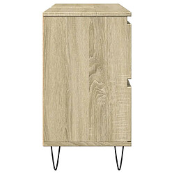 Avis vidaXL Armoire salle de bain chêne sonoma 80x33x60cm bois d'ingénierie