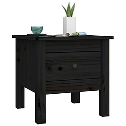 Acheter Maison Chic Table d'appoint | Table Basse Noir 40x40x39 cm Bois massif de pin -GKD61016