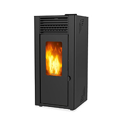 Poêle à granulés de bois 11.9kw noir - orphee 12 noir - SUPRA