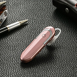 Wewoo Écouteur Bluetooth D5 Type d'oreille suspendue Entreprise Étanche Anti-sueur Réduction de bruit Écouteurs HiFi Casque Rose