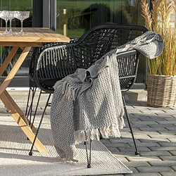 House Nordic 6 Fauteuils de jardin noirs TRIESTE