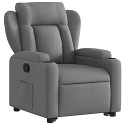 Avis vidaXL Fauteuil inclinable Gris foncé Tissu