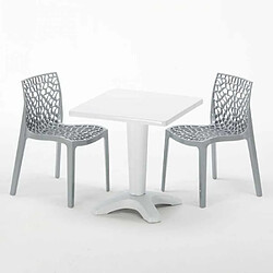 Avis Grand Soleil Table et 2 chaises colorées polypropylen