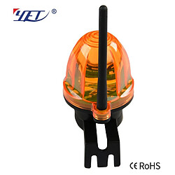 Feu clignotant portail et garage 12 24 220V, LED d’alarme YET6139 sans fil Orange lumière stroboscopique pour l'automatisation portail électrique porte de Garage volet roulant