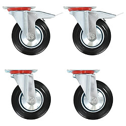 vidaXL Roulettes pivotantes 4 pcs 160 mm