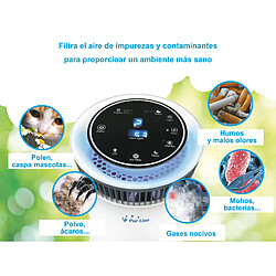 Purline Purificateur d'air avec filtre HEPA, PM2, ioniseur, lampe UV, 5 vitesses et mode AUTO pour des 20m2 pas cher