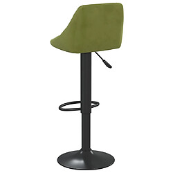 Acheter vidaXL Tabouret de bar Vert clair Velours