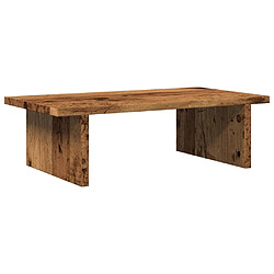 vidaXL Support de moniteur vieux bois 50x27x15 cm bois d'ingénierie