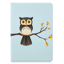 Etui en PU impression de motifs avec support hibou pour votre Apple iPad 10.2 (2019)