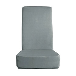 4pcs Housse De Chaise De Salle à Manger Extensible Housses De Chaise à Dos Long Couvre Protecteur Gris pas cher