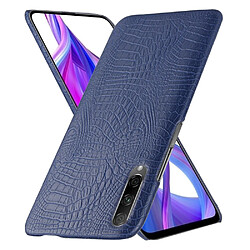 Wewoo Coque Pour Huawei P Smart Pro 2019 / 9X Antichoc Crocodile Texture PC + PU Case Bleu