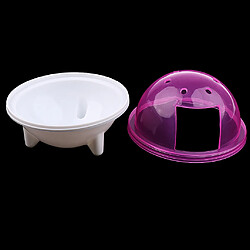 Acheter UFO hamster gerbille pet salle de bain cage bain sable pelle jouet toilette rose