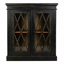 Acheter Meuble d'Entrée Alexandra House Living Noir verre Fer Bois de manguier 40 x 100 x 90 cm