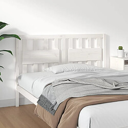 vidaXL Tête de lit Blanc 125,5x4x100 cm Bois massif de pin