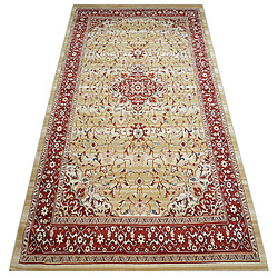 RUGSX Tapis En laine VERA W1087 poils de chameau terre LAINE 160x235 cm