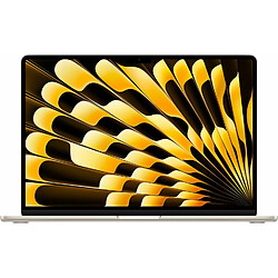 Apple MacBook Air Ordinateur portable 38,9 cm (15.3') Apple M M3 8 Go 256 Go SSD Wi-Fi 6E (802.11ax) macOS Sonoma Beige