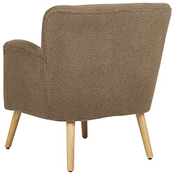 Acheter Beliani Fauteuil TUMBA Bouclé Marron