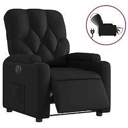 Maison Chic Fauteuil Relax pour salon, Fauteuil inclinable électrique Noir Similicuir -GKD55390