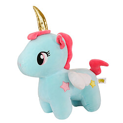 Avis Mignon Arc-en-ciel Licorne En Peluche Figurine Peluches Pour Enfants Cadeaux Bleu 10 Cm