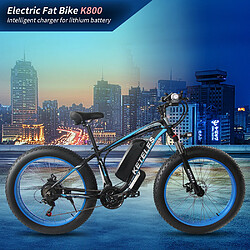 Avis Vélo électrique keteles K800, 1000 W, 26 ", 18 Ah, 21 vitesses, 45 km / h -Bleu