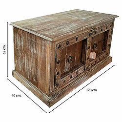 Buffet Alexandra House Living Marron Bois Recyclé 40 x 62 x 120 cm pas cher