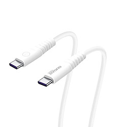 Câble USB-C vers USB-C Universel Power Delivery 100W Intensité 6A Dudao Blanc