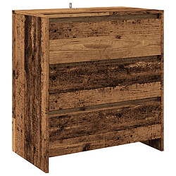 vidaXL Buffet vieux bois 70x41x75 cm bois d'ingénierie