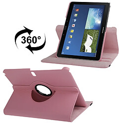 Wewoo Housse Étui rose pour Samsung Galaxy Note 10.1 édition 2014 / P600, 360 degrés Rotatif Litchi Texture en cuir avec support de visualisation 2-angle