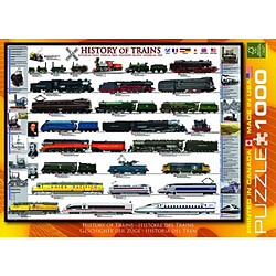 Acheter Puzzle 1000 piAces Eurographics Histoire des trains, 6000-0251