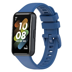 Avis Bleu saphir-Bracelet de montre en silicone Bracelet d'interface en métal pour huawei band7