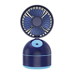 Wewoo Qiwan Multi-fonction Portable Mini Spray Humidification Hydratante Ventilateur de bureau USB avec contrôle de 3 vitesses Bleu