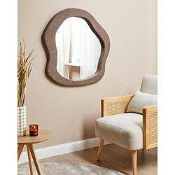 Beliani Miroir BLISMES 80 cm Marron