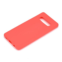 Avis Wewoo Coque Souple TPU Candy Color pour Samsung Galaxy S10 + Rouge