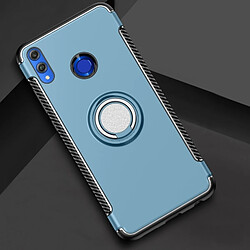 Wewoo Coque Etui de protection magnétique pour support bague rotation à 360 degrés pour HuHonor 8X (bleu marine)