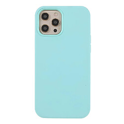 Coque en silicone, antichoc bleu de la mer de glace pour votre Apple iPhone 12/12 Pro 6.1 pouces