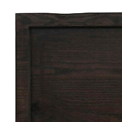 Acheter Maison Chic Étagère murale flottante,Etagère de rangement marron foncé bois chêne massif traité -MN26923