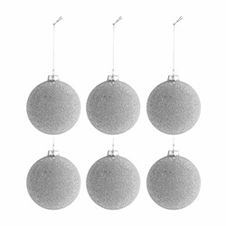 Paris Prix Lot de 6 Boules de Noël Design Perles 8cm Naturel