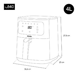 Acheter H.Koenig FRY840 - friteuse sans huile 4L