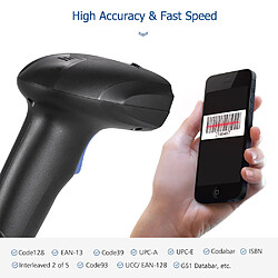 Acheter Aibecy Handheld CCD Scanner de code à barres Lecteur de lecteur de code à barres 1D USB filaire automatique pour paiement mobile C