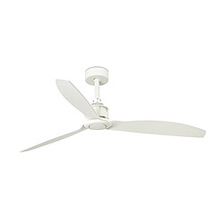 Faro Barcelona Ventilateur de plafond blanc moyen avec moteur intelligent DC, 6 vitesses